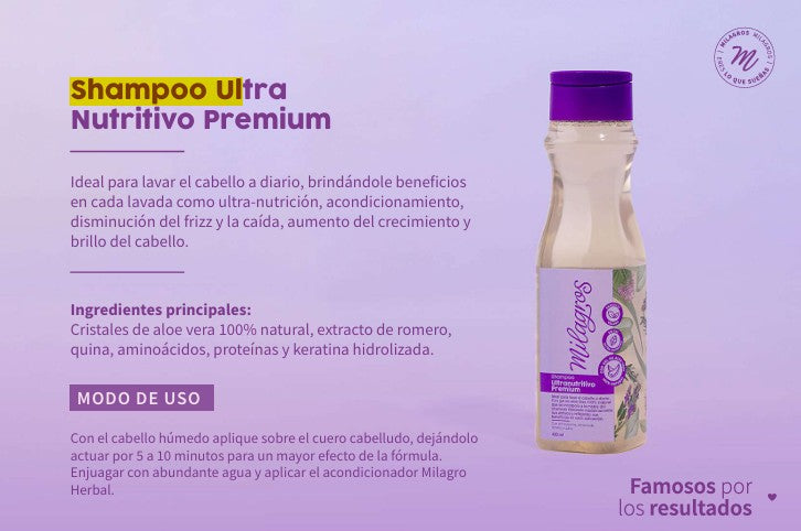 SHAMPOO ULTRANUTRITIVO PREMIUM
